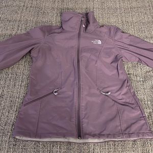 The North Face Eggplant Purple Jacket, size medium.